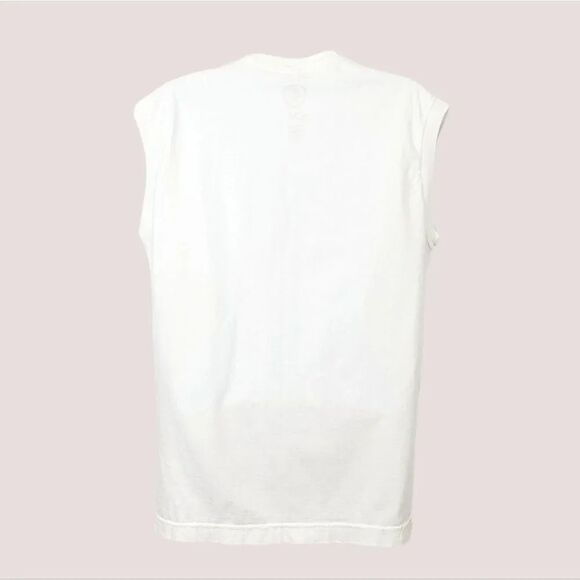 Vintage 90's Y2K Evol Rocx Designers Graphic Boyfriend Muscle Tank Tshirt Size M - Picture 5 of 11